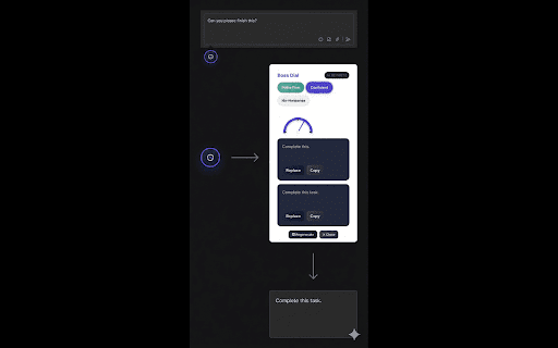 Boss Dial :: Rewrite messages into clear, assertive versions that land. Transform tentative text into confident communication.