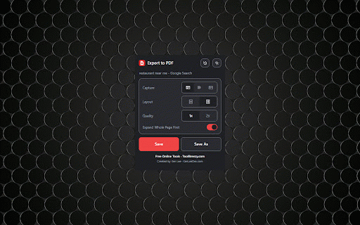 ToolBreezy.com - Web Page to PDF Converter :: A clean PDF you would not be embarrassed to email a client. Stamped with the source URL and date, so it stands up as a record.
