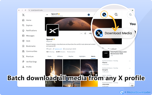 X Media Downloader – Download Twitter/X Images & Videos :: Batch download images, videos & GIFs from X/Twitter profiles or tweets. 1-click media saver for creators & archivers. Fast & easy!