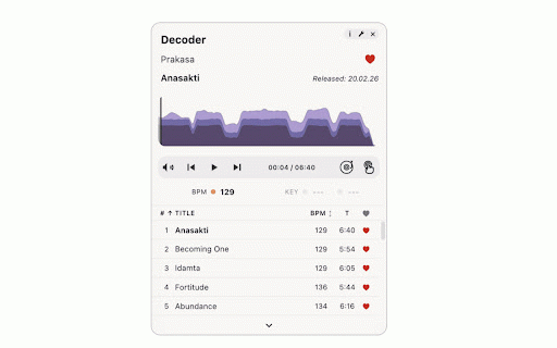 Bandcamp Deck :: The most complete DJ-ready Bandcamp player, with accurate BPM analysis, tempo adjust, waveform visualization, and more.