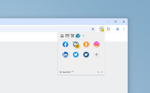 iliz launcher :: Notifies about new messages in social networks and new e-mails