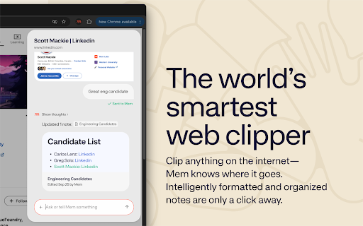 Mem Web Clipper :: Meet the world's smartest web clipper.