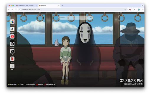 Spirited Away Wallpaper :: Transform your new tab with Spirited Away Wallpaper – a mystical journey through Studio Ghibli’s most iconic fantasy world