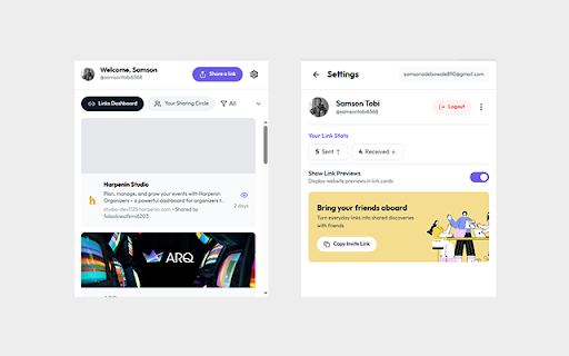 LinkPaddy :: The easiest way to share links with your inner circle