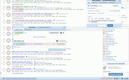 Moderator Toolbox-NXG for reddit :: A set of tools to be used by moderators on reddit in order to make their jobs easier.