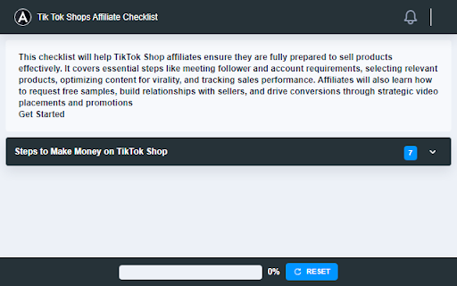 Tik Tok Shops Affiliate Checklist :: This checklist will help TikTok Shop affiliates ensure they are fully prepared to sell products effectively. It covers essential ste