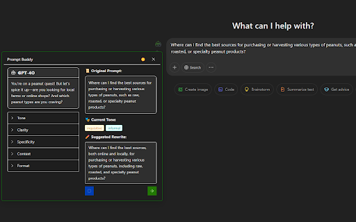 Prompt Buddy :: This extension helps you to generate prompts for your AI