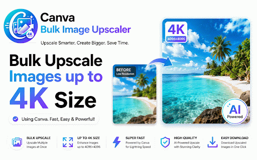 AutoCanvaUpscaler - Bulk Image Upscaler using Canva AI :: Bulk upscale your Canva images to high resolution automatically using AI.