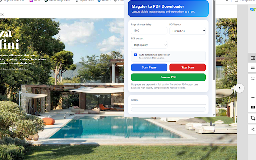 Magzter to PDF Downloader :: Capture Magzter book pages and save / download them as PDF document.