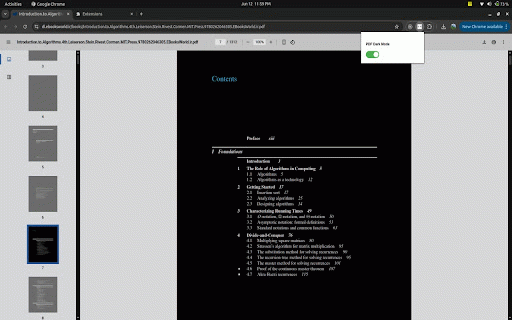 PDF Dark Mode Toggle :: Toggle dark mode for PDFs embedded in Chrome.