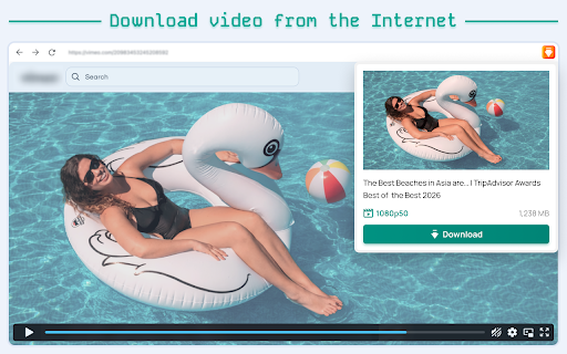 Video Downloader :: Download videos from websites, social media, reels, and embedded players, save online videos, and record live streams in Chrome