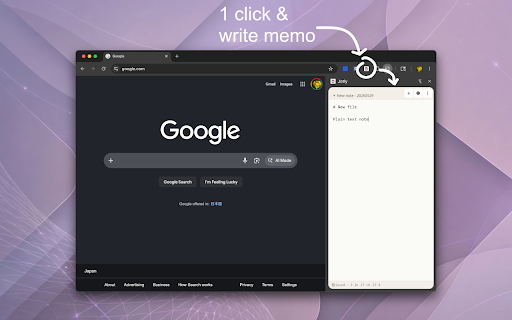 Jotly :: Personal multi-note scratchpad pinned to your browser