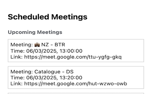 Meet Minder :: Automatically joins Google Meet meetings