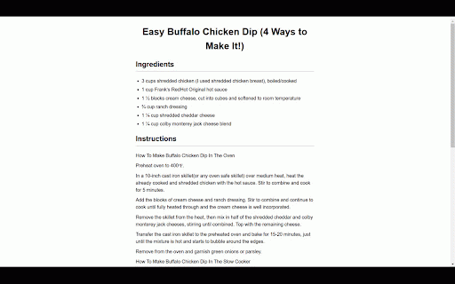 Print My Recipe :: Quickly print recipes by bypassing ads and junk!