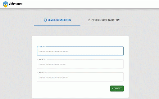 vMeasure Extension :: vMeasure Extension captures dimensions/weight from vMeasure Ultima, updating web page fields based on configuration.