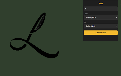 Fast : Converter Crypto :: A fast and secure extension to calculate and convert crypto token values inside your browser.