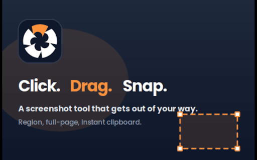 Snapiq :: Fast & simple screenshot & capture tool. Save directly to extension storage.