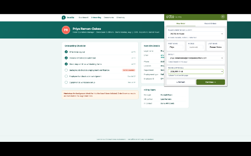 Otto by Victig :: Background check ordering for VICTIG partners — powered by TazAPI Advanced.