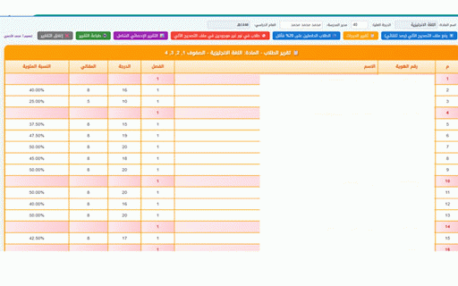 تقارير المصحح الآلي لنور :: إضافة تقارير المصحح الآلي v2.9.1 - واجهة بسيطة مع فلتر طباعة ذكي