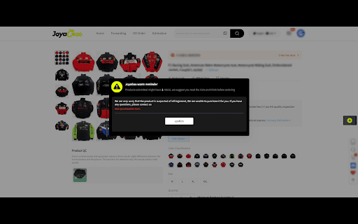 Joyagoo Warm Reminder Remover :: A simple tool that removes the Warm Reminder pop-up and adds helpful shortcuts to make Joyagoo shopping easier.