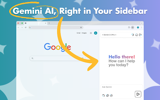 Gemini 2.5 Pro Sidebar :: Gemini Chrome Extension – your smart AI assistant for browsing, writing, and productivity. Fast, simple, and always ready to help!