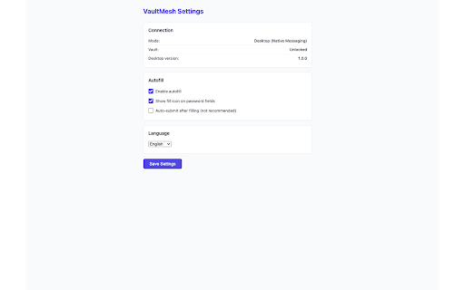 VaultMesh :: End-to-end encrypted password manager with autofill