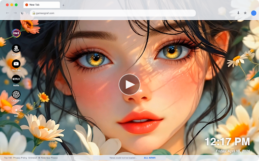 Anime Girl Daisy Eyes Live Wallpaper :: Transform your new tab with stunning Anime Girl Daisy Eyes live HD wallpapers for a vibrant and immersive browsing experience.