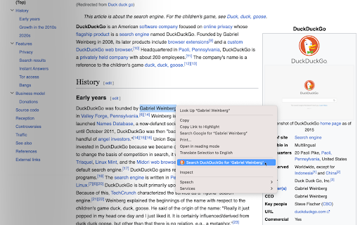 Search with DuckDuckGo :: Quickly search with DuckDuckGo from your browser toolbar.