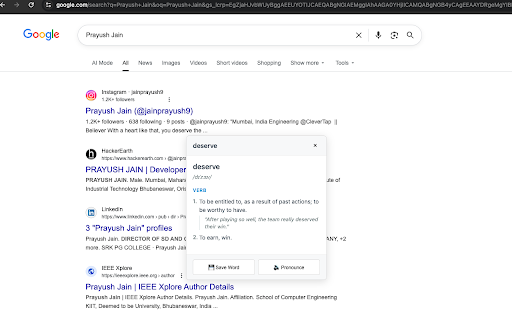 Quick Dictionary :: Double-click any word to get instant definitions - works on any website
