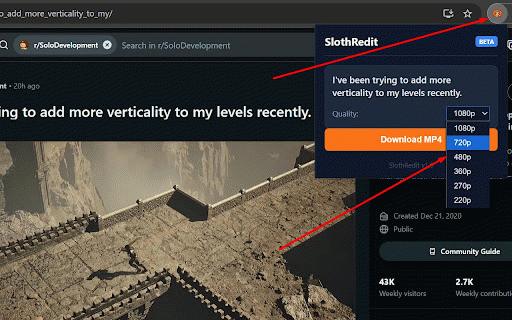 SlothRedit – Reddit Video Downloader :: Save Reddit videos instantly as MP4 — fast, simple, one-click Reddit video downloader.