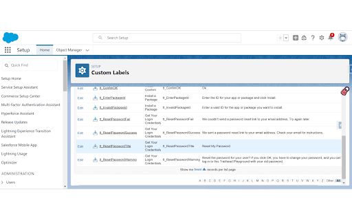 Salesforce Custom Label Manager :: View Duplicate Custom Labels and Create