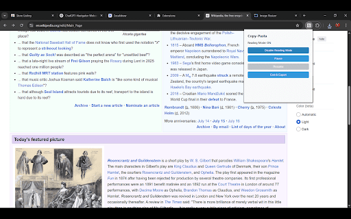 Copy-Pasta :: A simple extension to copy and paste text.