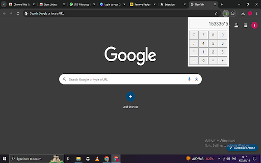 Simple Calculator :: A simple calculator Chrome extension.