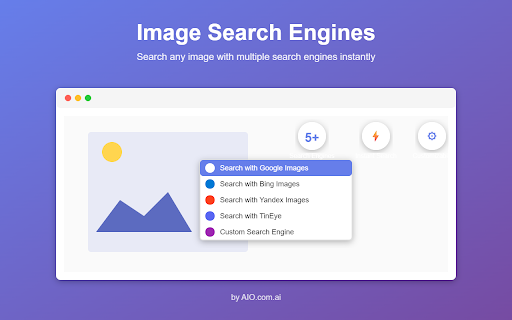 Image Search Engines :: Right-click any image to search with Google, Bing, Yandex, TinEye, or custom engines