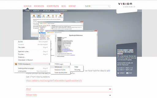 TYPO3 Workbench :: Usefull tools around your work with TYPO3. Presented by VisionConnect