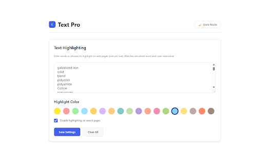 Text Pro - Smart Text Processing Browser Extension :: Smart text tools: highlighting, case conversion, clipboard manager, and JD Highlighter for all websites.