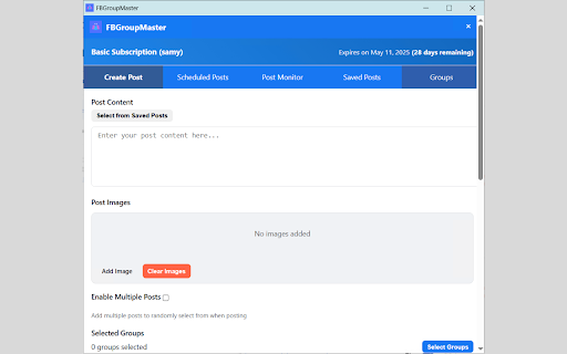 FBGroupMaster :: FBGroupMaster - Advanced tool for Facebook groups management