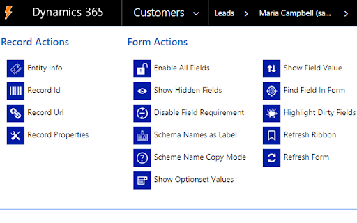 365 Power Pane :: 365 Power Pane is a helper tool designed to integrate with Dynamics CRM/365 application and allow you to manipulate forms.