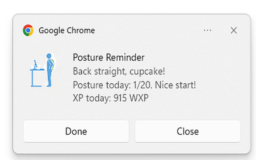 WellBuddy :: Friendly reminders for better posture, hydration and movement habits