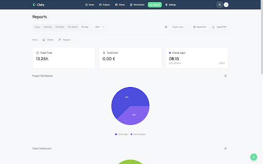 Cloky - Time Tracking for Freelancers :: Track billable hours, manage projects and clients. Real-time sync with your Cloky account. Premium feature for professionals.