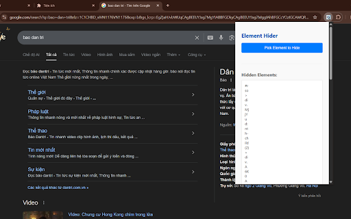 Element Hider Custom :: Element Hider Custom: Hide unwanted elements.
