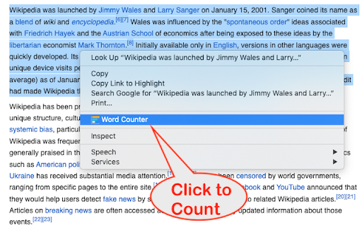 Word Counter :: Count words on selected text anytime!