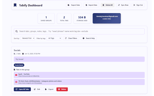 TabVault :: Save browser tabs with meaningful context and search them later.