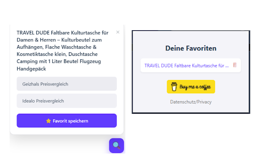 Preisvergleich: Geizhals & Idealo :: Ein Tool zum schnellen Preisvergleich von Produkten auf Geizhals und Idealo, mit Favoriten-Funktion.