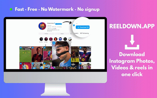 Instagram Downloader - Video, Story, Reels & Photo — ReelDown :: Download Instagram Videos, Reels, Photos & Stories free in HD. No watermark, no login. Works on any public post — ReelDown.