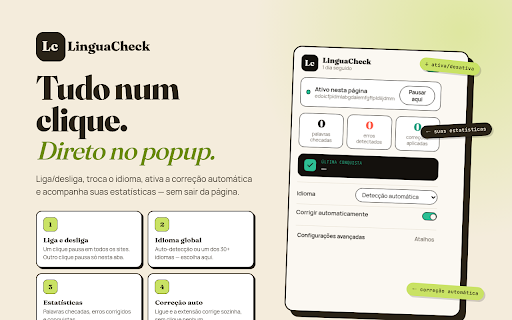 LinguaCheck — Multilingual Grammar Checker :: Real-time grammar & spell checker for 30+ languages. Auto-detect, auto-correct, dictionary, snippets — free, no signup.
