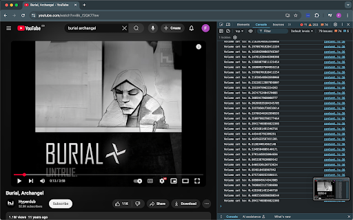 YouTube Audio Control Modifier :: Modify YouTube's audio controls with a logarithmic volume scale.