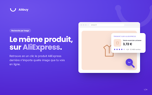 Alibuy — Recherche image AliExpress :: Clic droit sur n'importe quelle image et trouve le produit AliExpress correspondant.