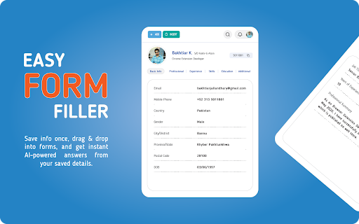 Form Filler – Easy Autofill, Drag & Drop & AI Assistant :: Smart Form Filler to save, autofill & drag-and-drop your info anywhere.