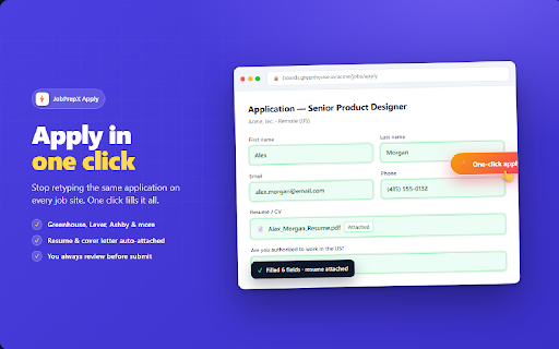 JobPrepX Copilot – AI Job Application Autofill :: Automatically fill job applications, save time, and apply faster with AI-powered assistance from JobPrepX.